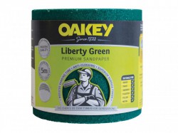 Oakey Liberty Green Sanding Roll 115mm x 5m Medium 80g