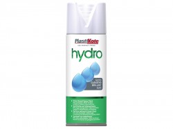 Plasti-kote Hydro Spray Paint White Gloss 350ml
