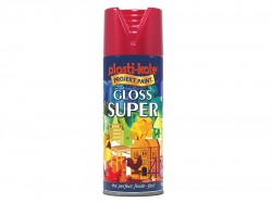 PlastiKote Gloss Super Spray Bright Red 400ml