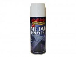 Plasti-kote Metal Protekt Spray Gloss White 400ml