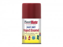 Plasti-kote Fast Dry Enamel Aerosol Red Metallic 100ml