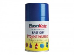 Plasti-kote Fast Dry Enamel Aerosol Metallic Blue 100ml