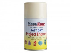 Plasti-kote Fast Dry Enamel Aerosol De La Crème 100ml