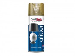 Plasti-kote Glitter Effect Spray Gold 400ml