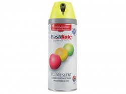 Plasti-kote Twist & Spray Fluorescent Yellow 400ml