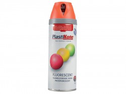 Plasti-kote Twist & Spray Fluorescent Orange 400ml