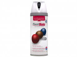 Plasti-kote Twist & Spray Satin White 400ml