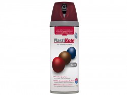 Plasti-kote Twist & Spray Satin Wine Red 400ml