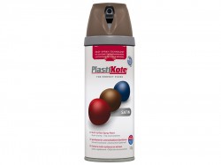 Plasti-kote Twist & Spray Satin Chocolate Brown 400ml