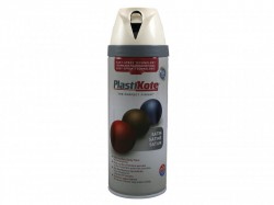 PlastiKote Twist & Spray Satin Pure Brilliant White 400ml