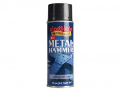 Plasti-kote Metal Paint Hammer Spray Black 400ml