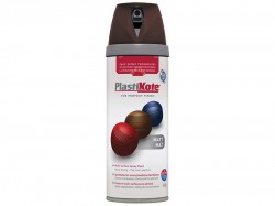 Plasti-kote Twist & Spray Matt Chocolate 400ml