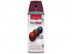 Plasti-kote Twist & Spray Matt Black Plum 400ml