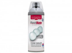 Plasti-kote Premium Spray Sealer Paint Matt Clear Acrylic 400ml