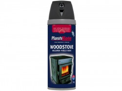 Plasti-kote Twist & Spray Wood Stove Paint Black 400ml