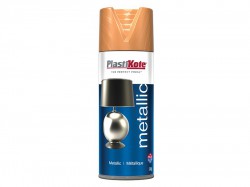 Plasti-kote Metallic Spray Flat Copper 400ml