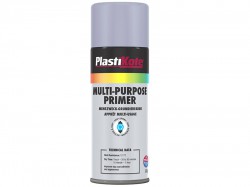 Plasti-kote Multi Purpose Enamel Spray Paint Grey Primer 400ml