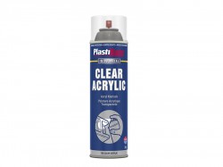 Plasti-kote Industrial Spray Clear Acrylic 500ml