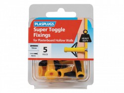 Plasplugs Super Toggle Fixings Pack 5