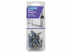 Plasplugs Mirror Fixing Kit for Solid & Hollow Walls