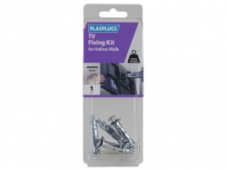 Plasplugs TV Fixing Kit for Solid Walls