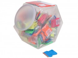 Personna Neon Plastic Mini Scraper Jar of 100 Single Blades