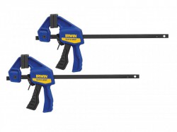 IRWIN Quick-Grip Micro Clamps Twin Pack 100mm (4in)