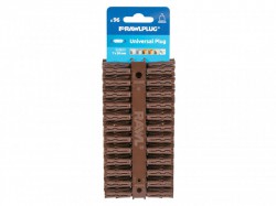 Rawlplug Brown Uno Plugs 7mm x 30mm Card of 96