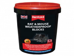 Rentokil Rat & Mouse Weatherproof Blocks (Tub 10)