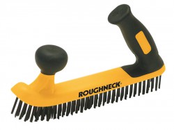 Roughneck Two Handed Wire Brush Soft-Grip