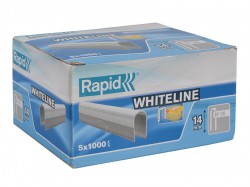 Rapid 36/14 14mm DP x 5m White Staples Box 5 x 1000