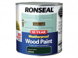 Ronseal 10 Year Weatherproof Wood Paint Racing Green Gloss 2.5 litre