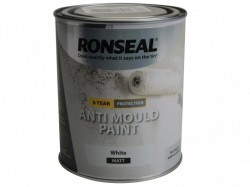 Ronseal 6 Year Anti Mould Paint White Matt 750ml