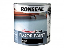 Ronseal Diamond Hard Floor Paint Satin Black 2.5 litre