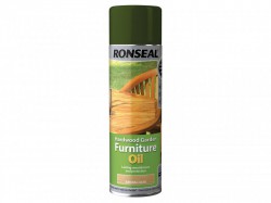 Ronseal Hardwood Garden Furniture Oil Natural Clear Aerosol 500ml
