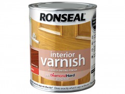 Ronseal Interior Varnish Quick Dry Gloss Medium Oak 750ml