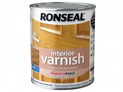 Ronseal Interior Varnish Quick Dry Satin French Oak 750ml