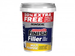 Ronseal Smooth Finish Multi Purpose Wall Filler Ready Mixed 600g +50%