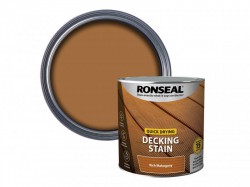 Ronseal Quick Drying Decking Stain Rich Mahogany 2.5 litre