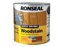 Ronseal Woodstain Quick Dry Satin Natural Pine 2.5 Litre