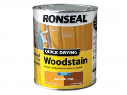 Ronseal Woodstain Quick Dry Satin Natural Pine 750ml