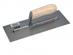 R.S.T. Plasterers Finishing Trowel Grade B Banana Wooden Handle 11 x 4.1/2in