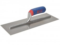 R.S.T. Plasterers Finishing Trowel Stainless Steel Soft Touch Handle 11 x 4.1/2in