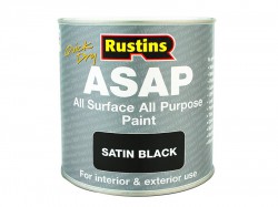 Rustins ASAP Paint Black 1 Litre