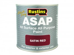 Rustins ASAP Paint Red 250ml