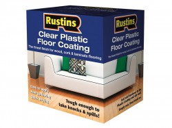 Rustins Clear Plastic Floor Coating Kit Gloss 4 Litre