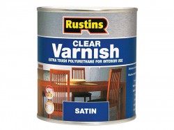 Rustins Polyurethane Varnish Satin Clear 500ml
