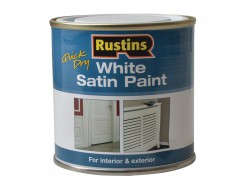 Rustins White Satin Paint 250ml