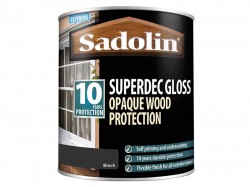 Sadolin Superdec Opaque Wood Protection Black Gloss 1 litre
