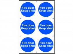 Scan Fire Door Keep Shut - PVC 200 x 300mm
